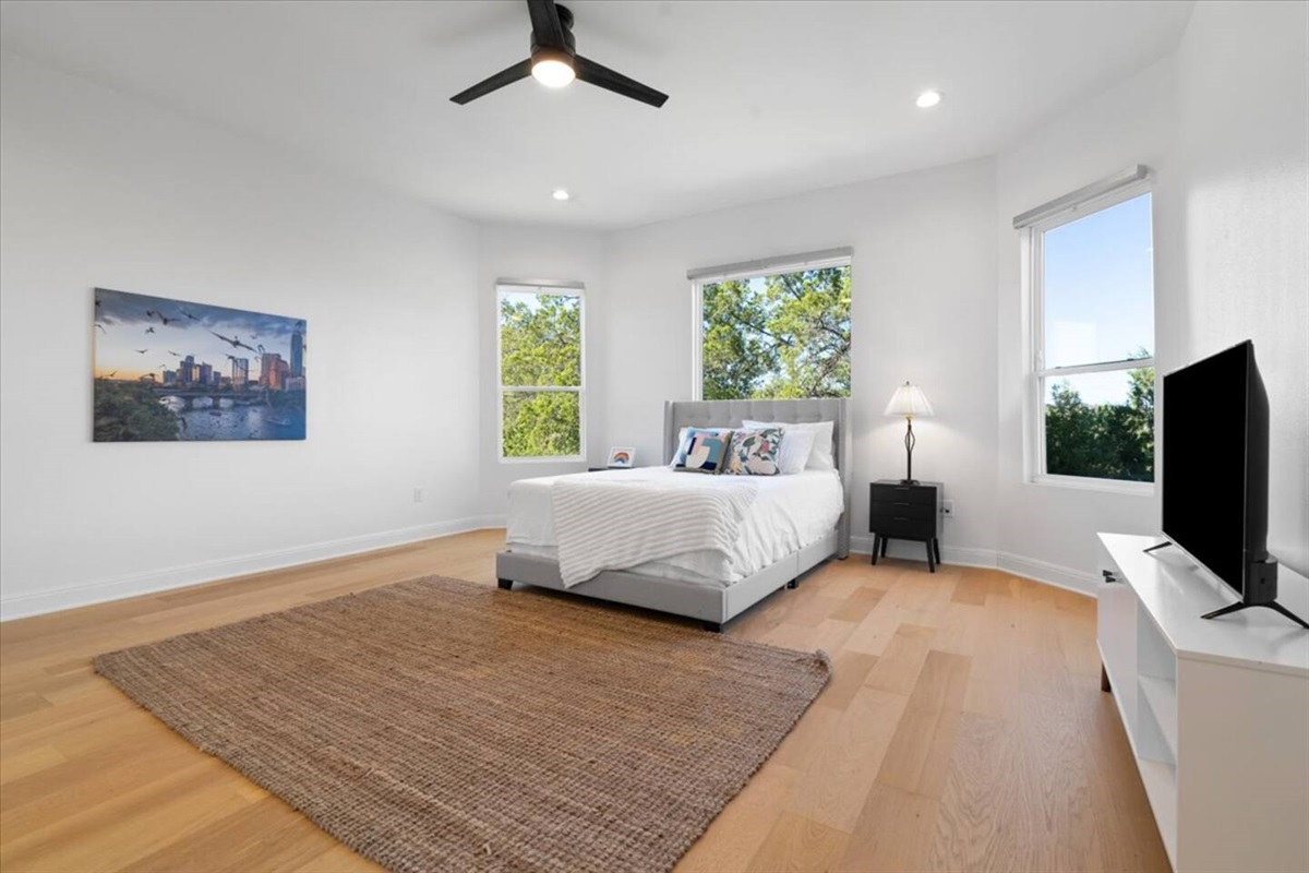 spacious master bedroom