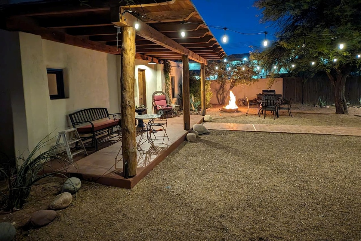 Patio and lots of outdoor space