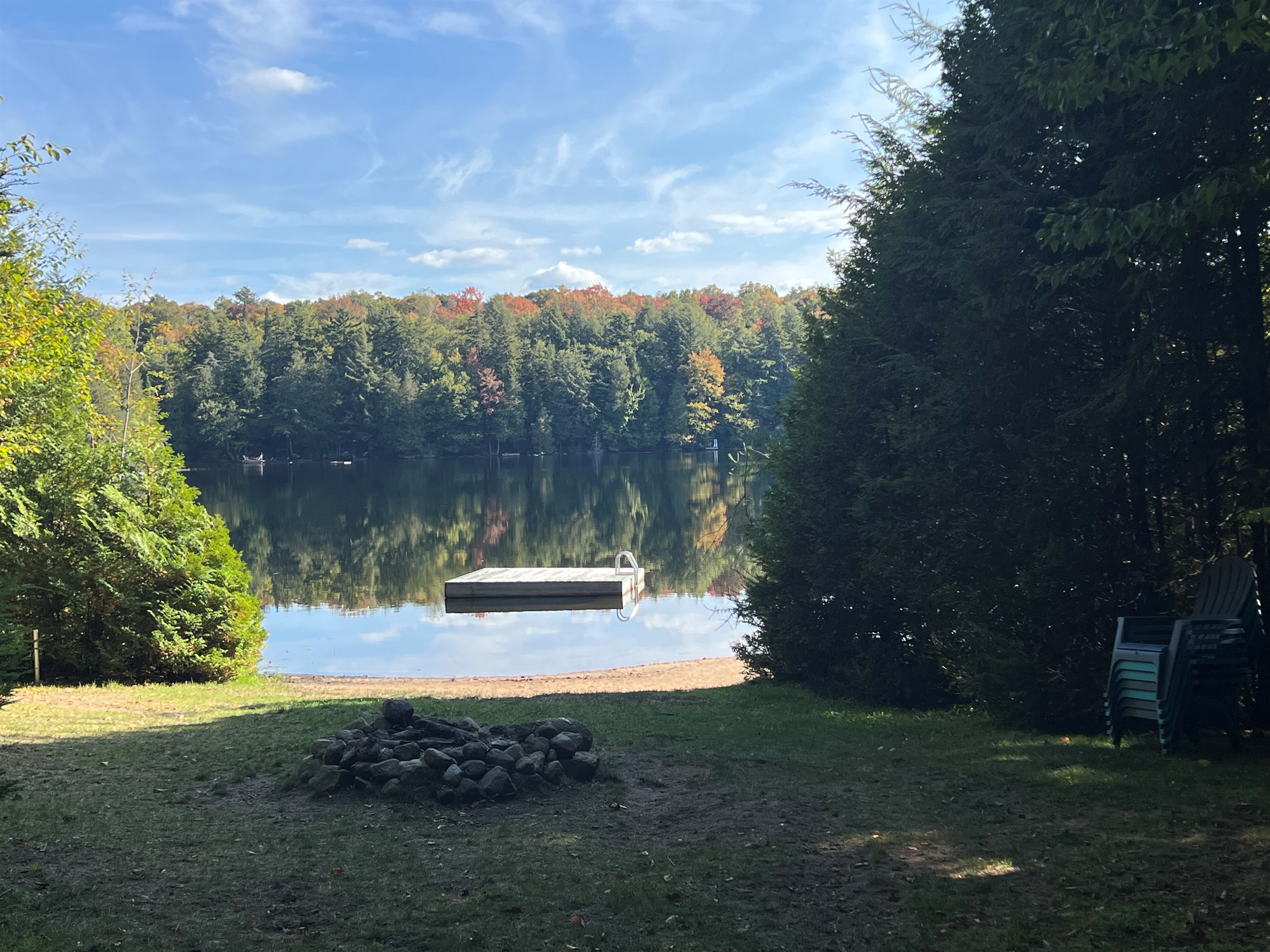 Firepit and beautiful Lake Tekini