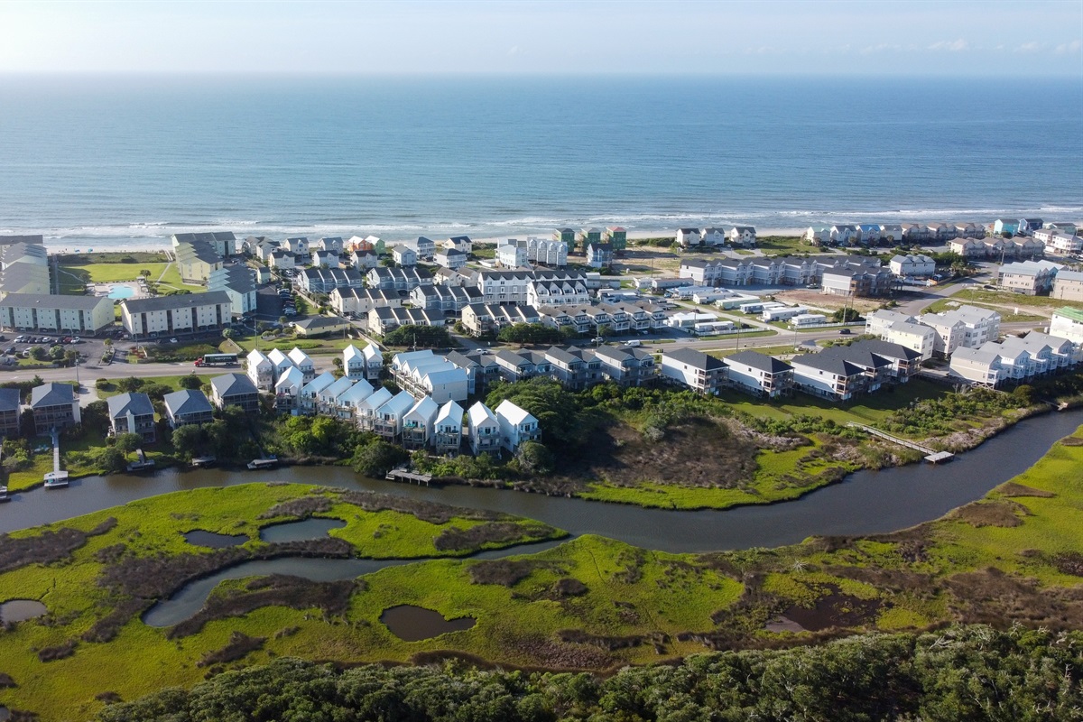 A bird's-eye view of Surf City's vibrant community