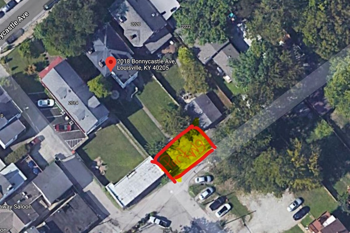 Private off-street parking area