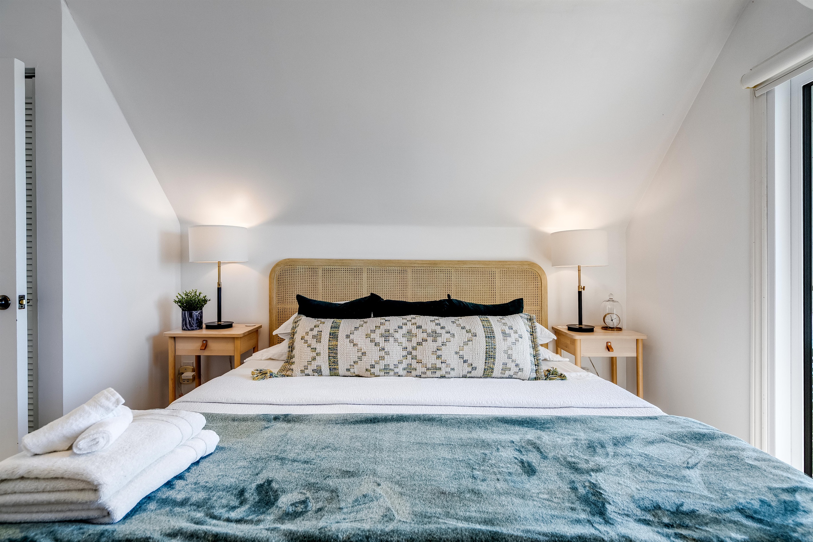 Top floor master bedroom with ensuite and private balcony