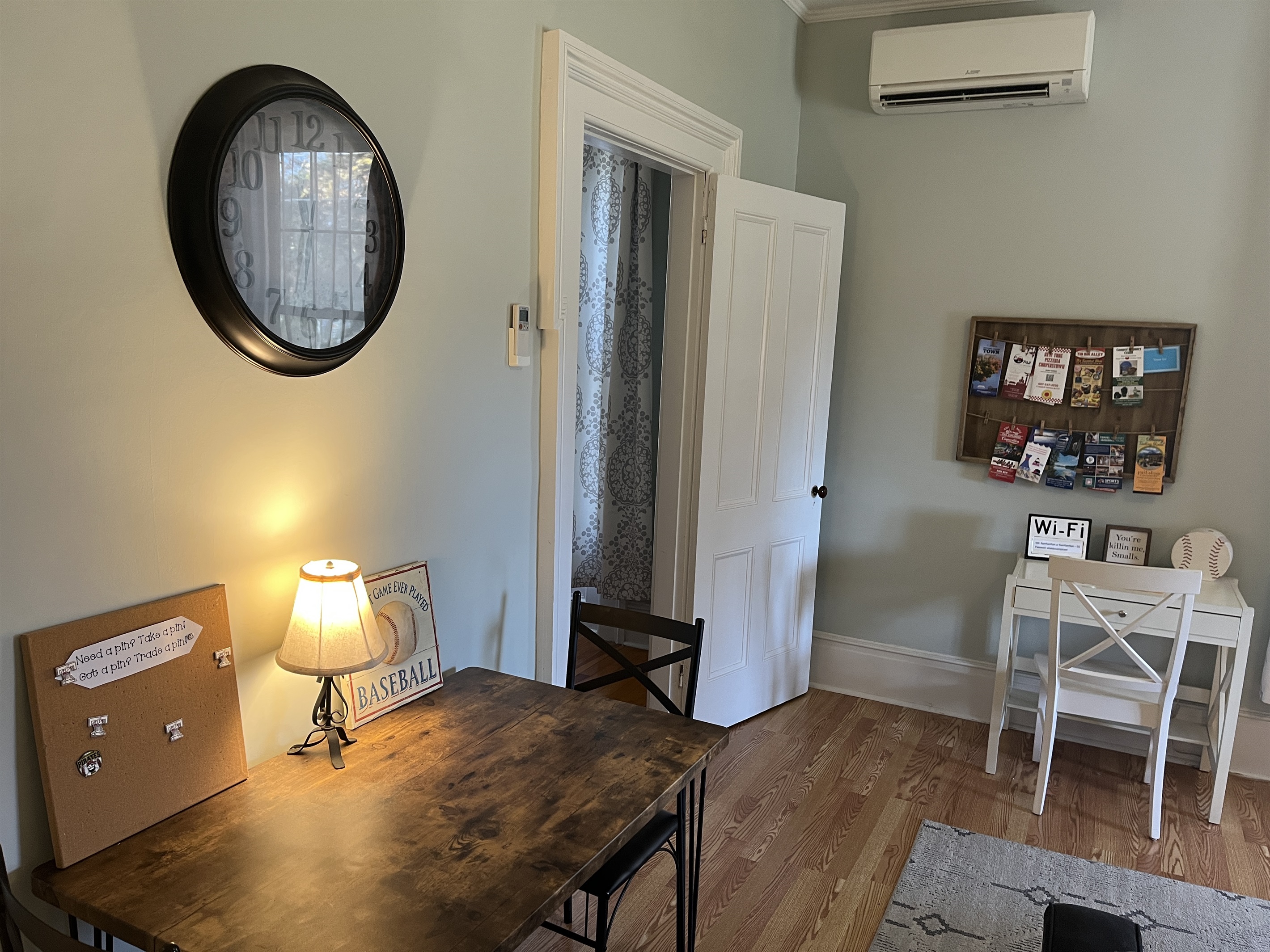 Dining and desk area