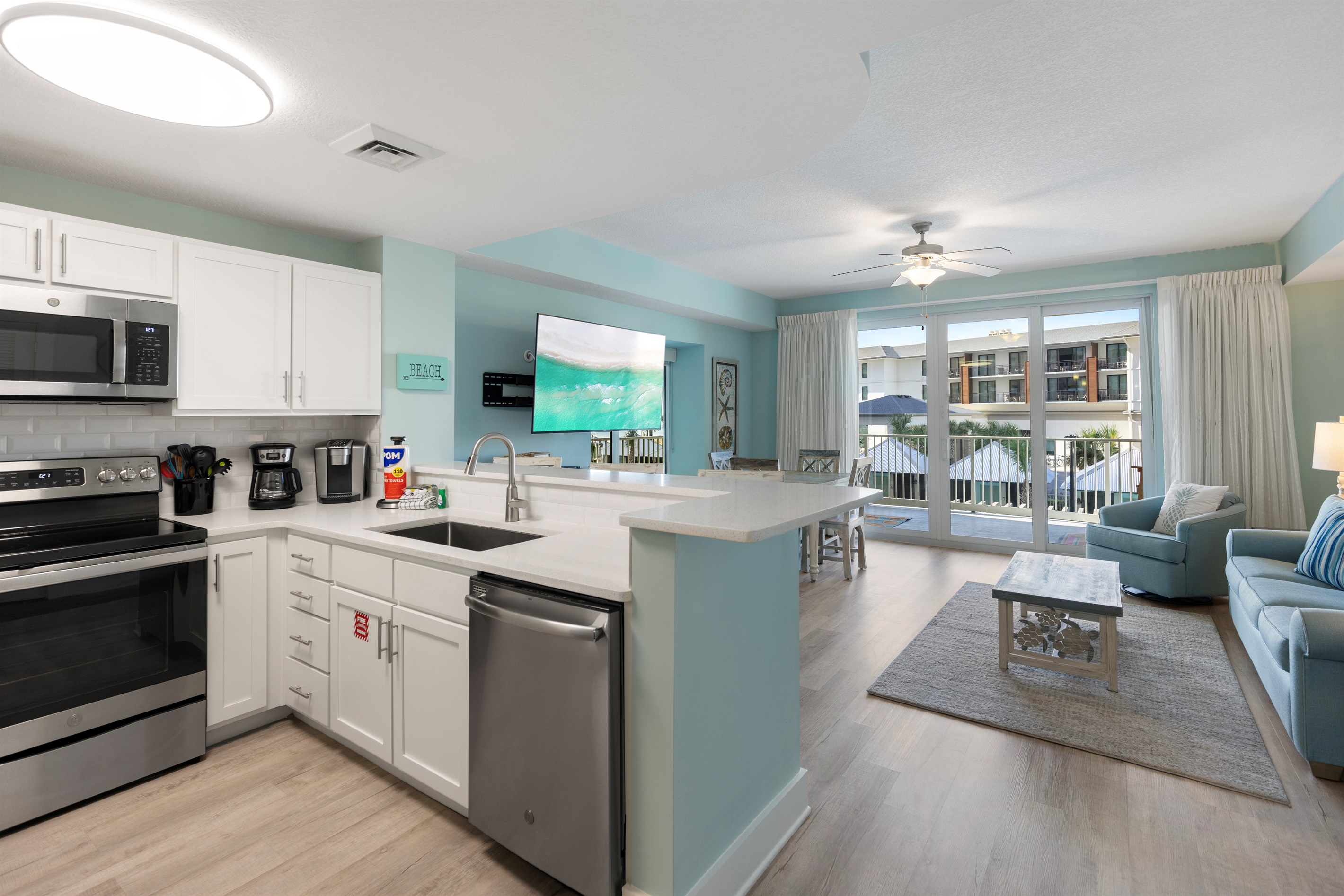 Kitchen/Living/Dining Room