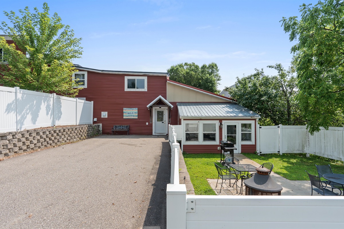 You can head down from the backyard to the beach in just about a minute!