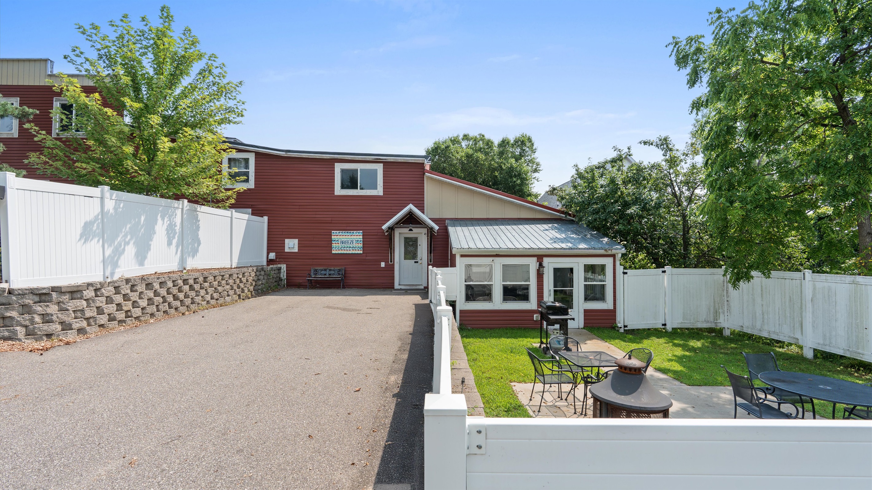 You can head down from the backyard to the beach in just about a minute!