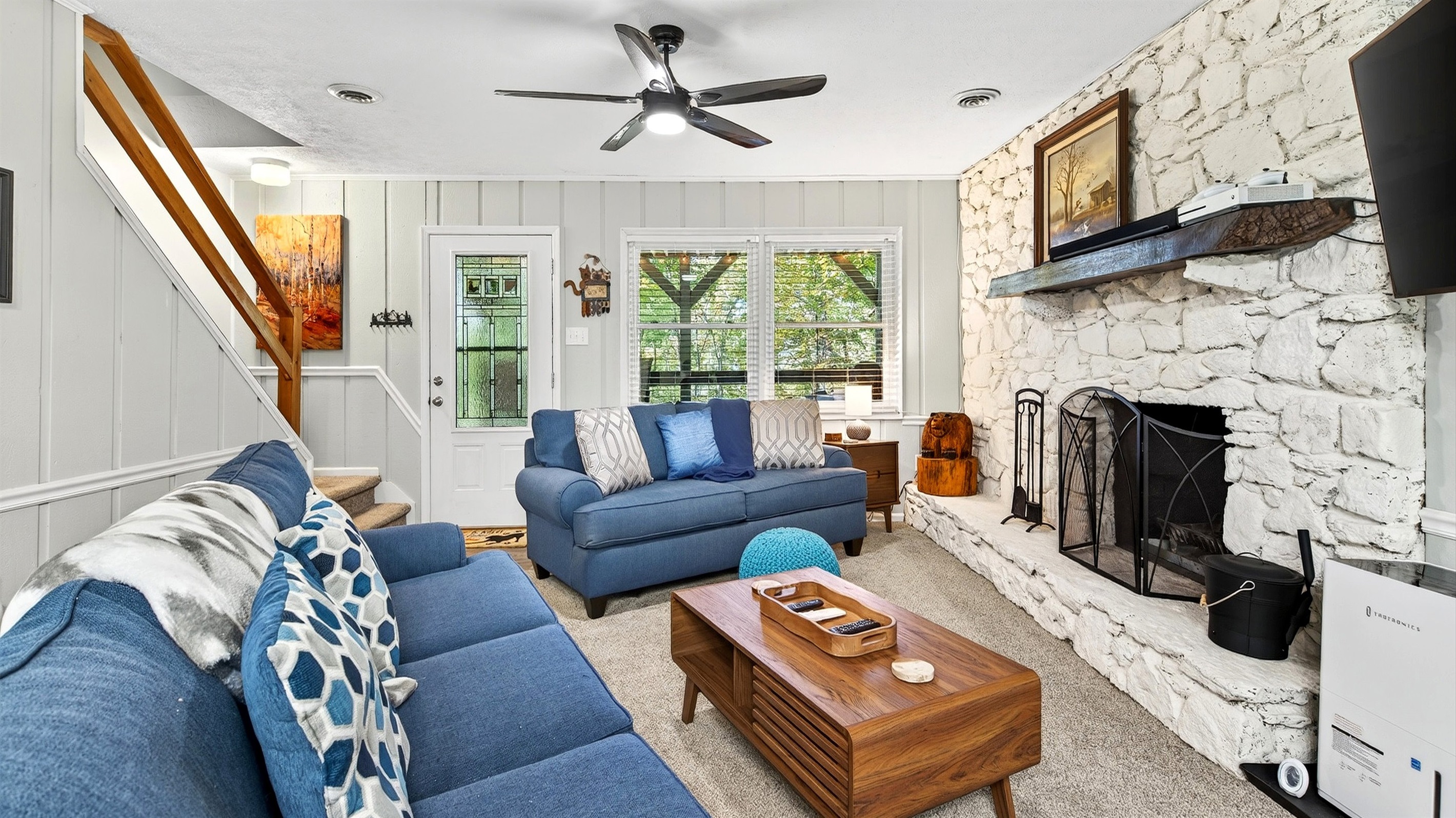 Lower level living area