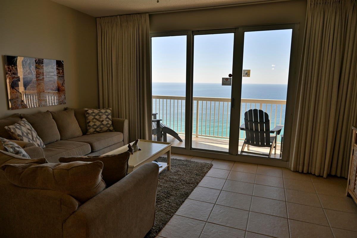 Watch sunrise & sunsets from our balcony