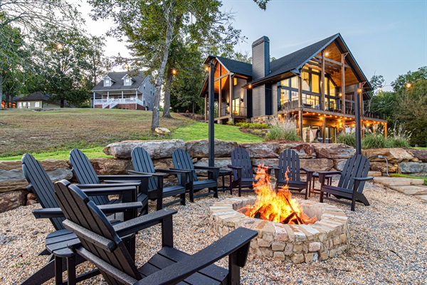 Fire pit and seating