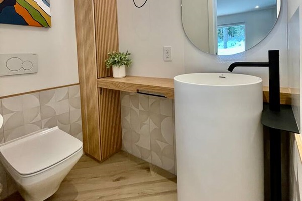 Main floor powder room
