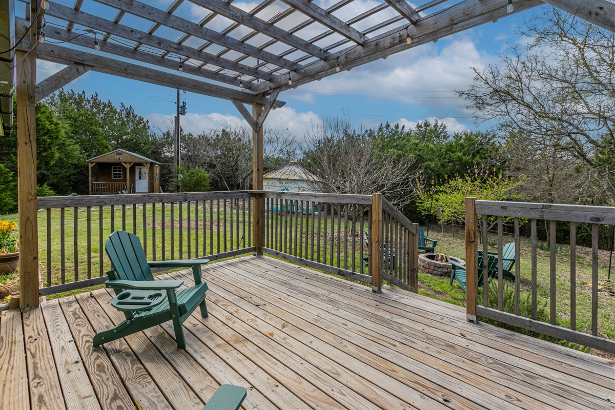 Back deck great for reading!