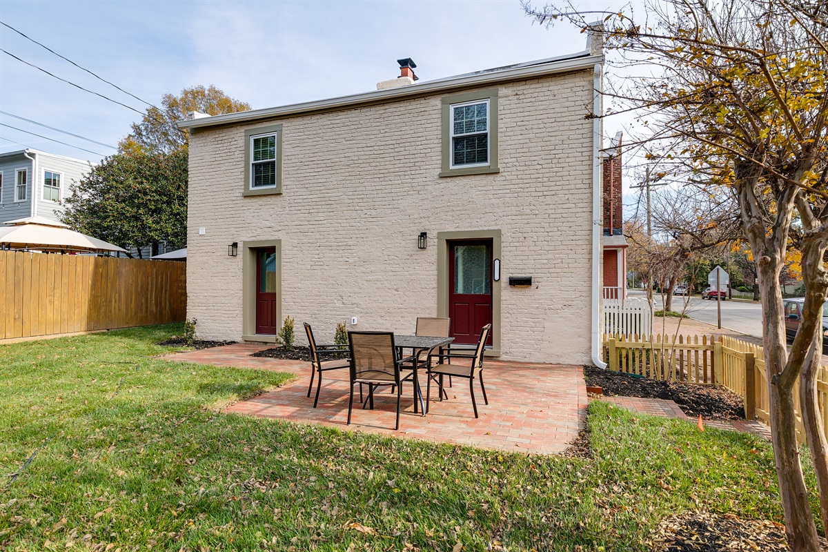 Patio Retreat: Enjoy al fresco dining in your private outdoor space, perfect for relaxation!
