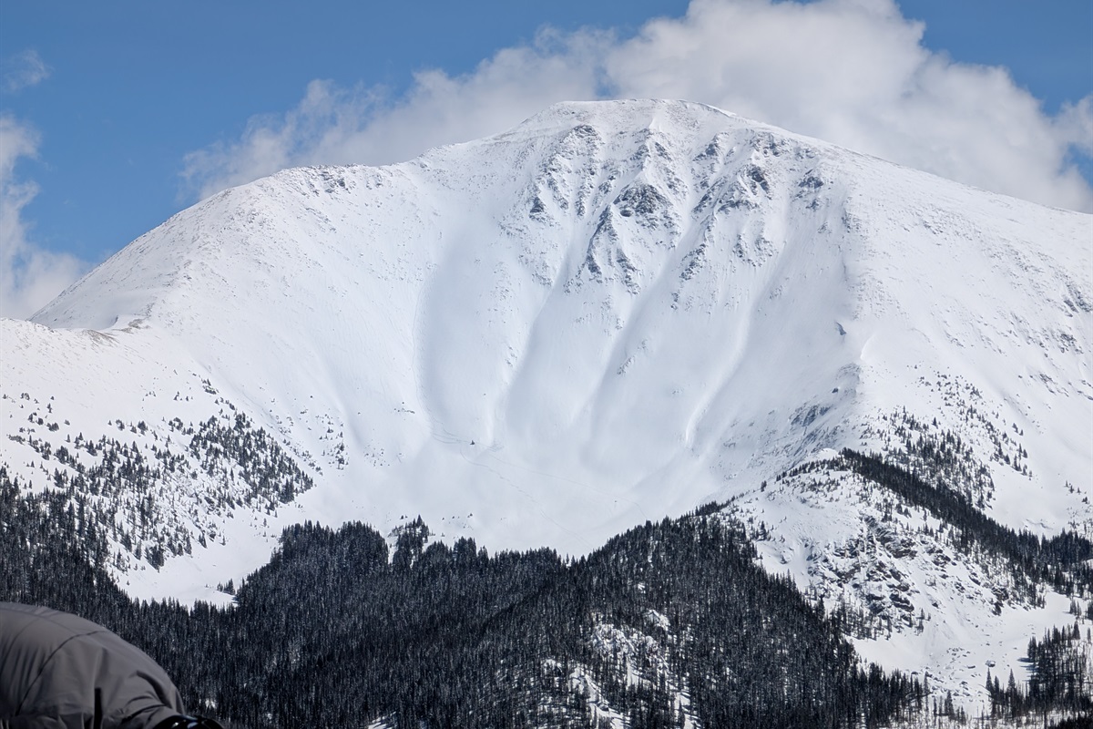 pretty snow picture taken from top of panoramic lift