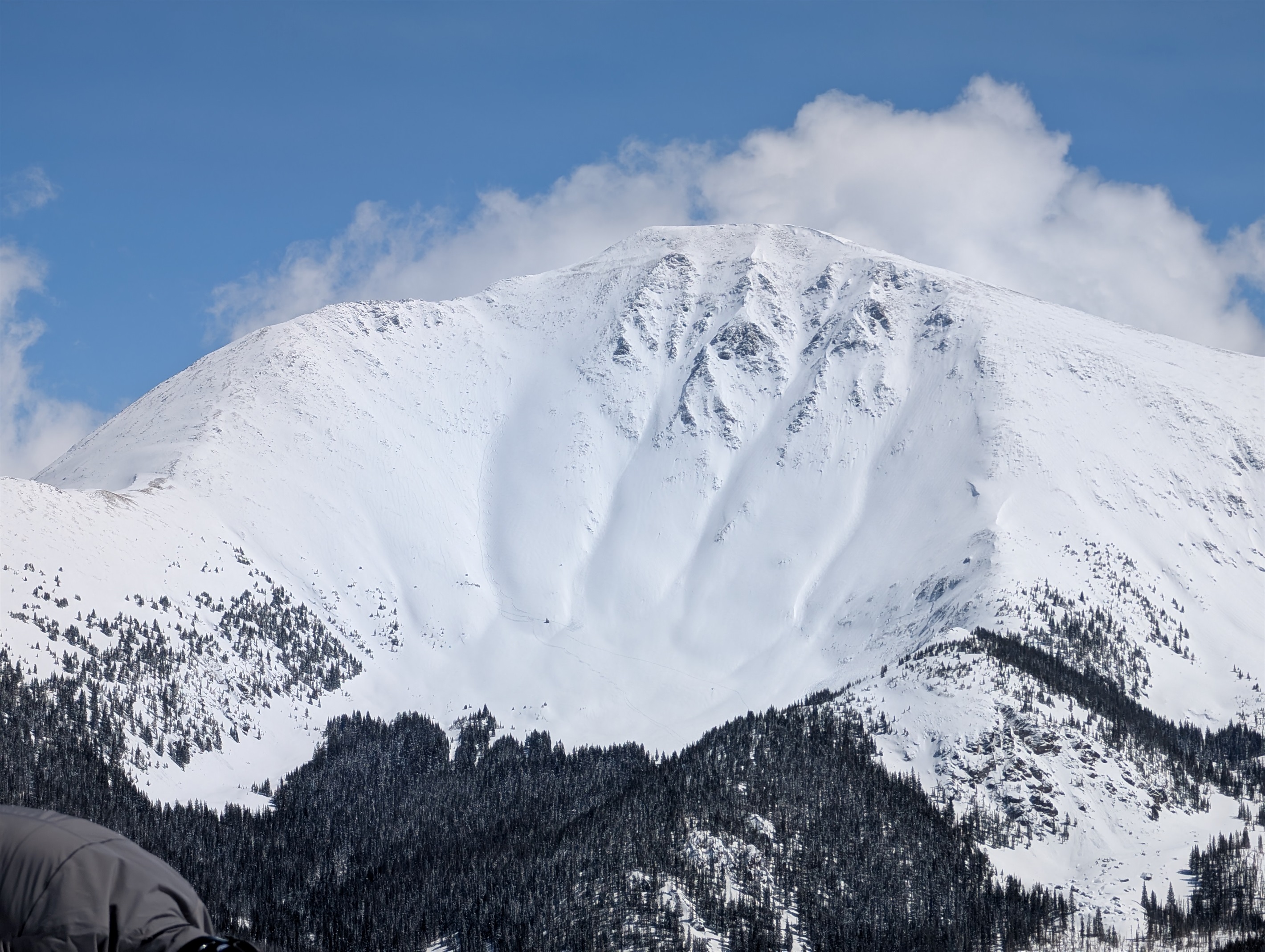 pretty snow picture taken from top of panoramic lift