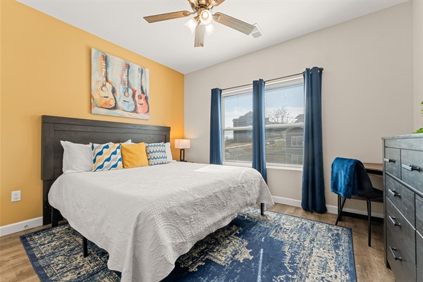 Enjoy amazing sunrise views from this king room