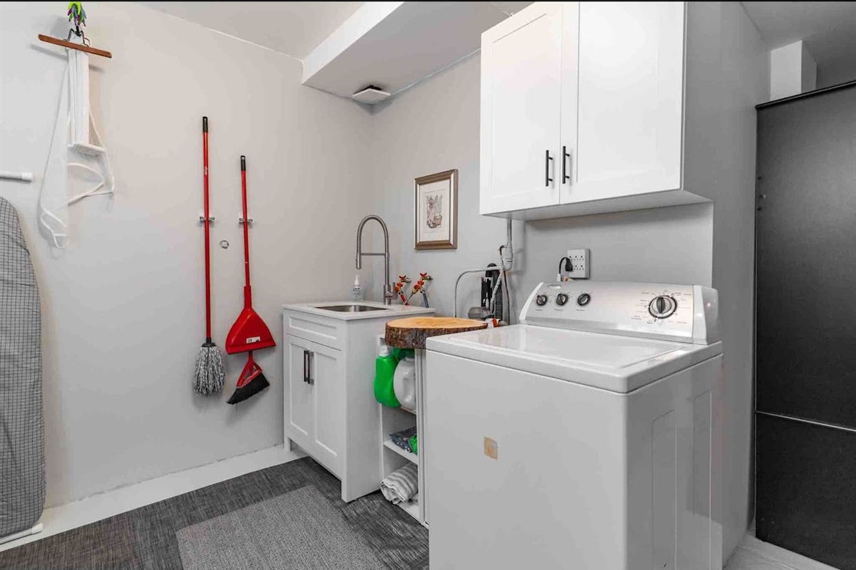 Laundry with Washer/Dryer · Convenient for Longer Visits