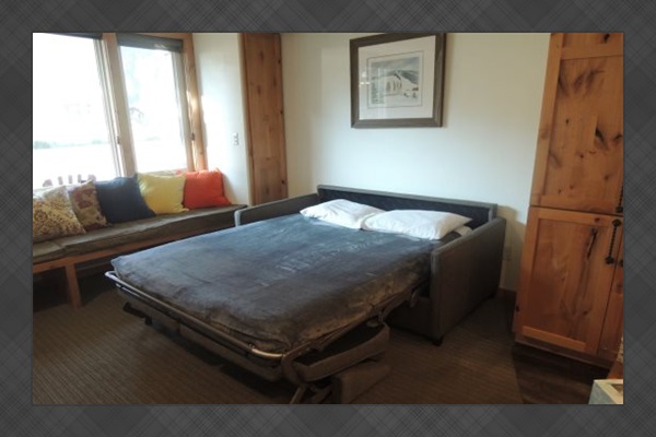 Sofa sleeper full-size bed.