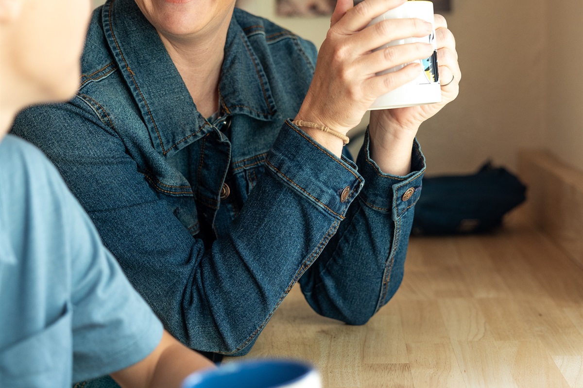 Enjoy a cup of freshly roasted coffee