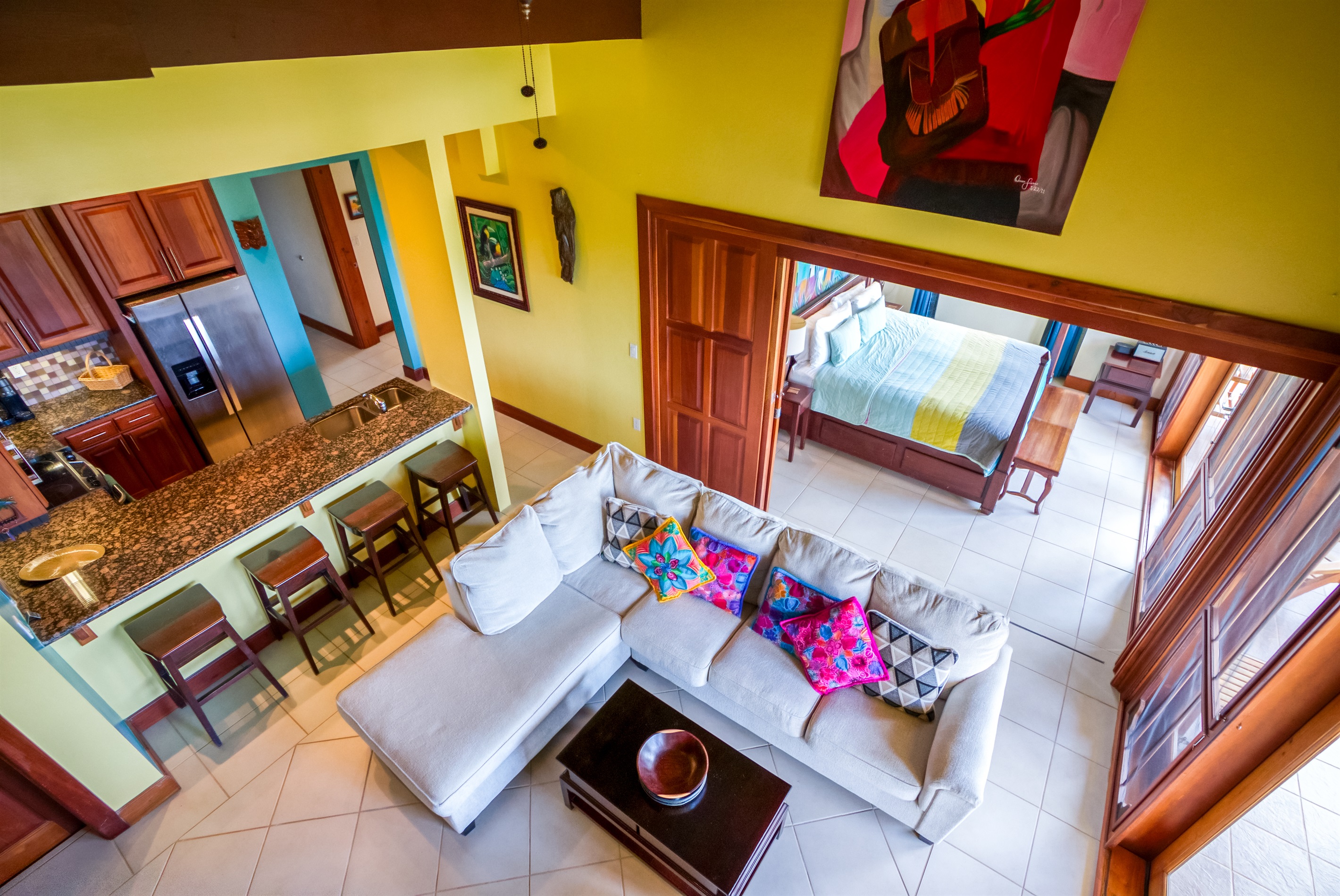 Living Room, Bedroom 1