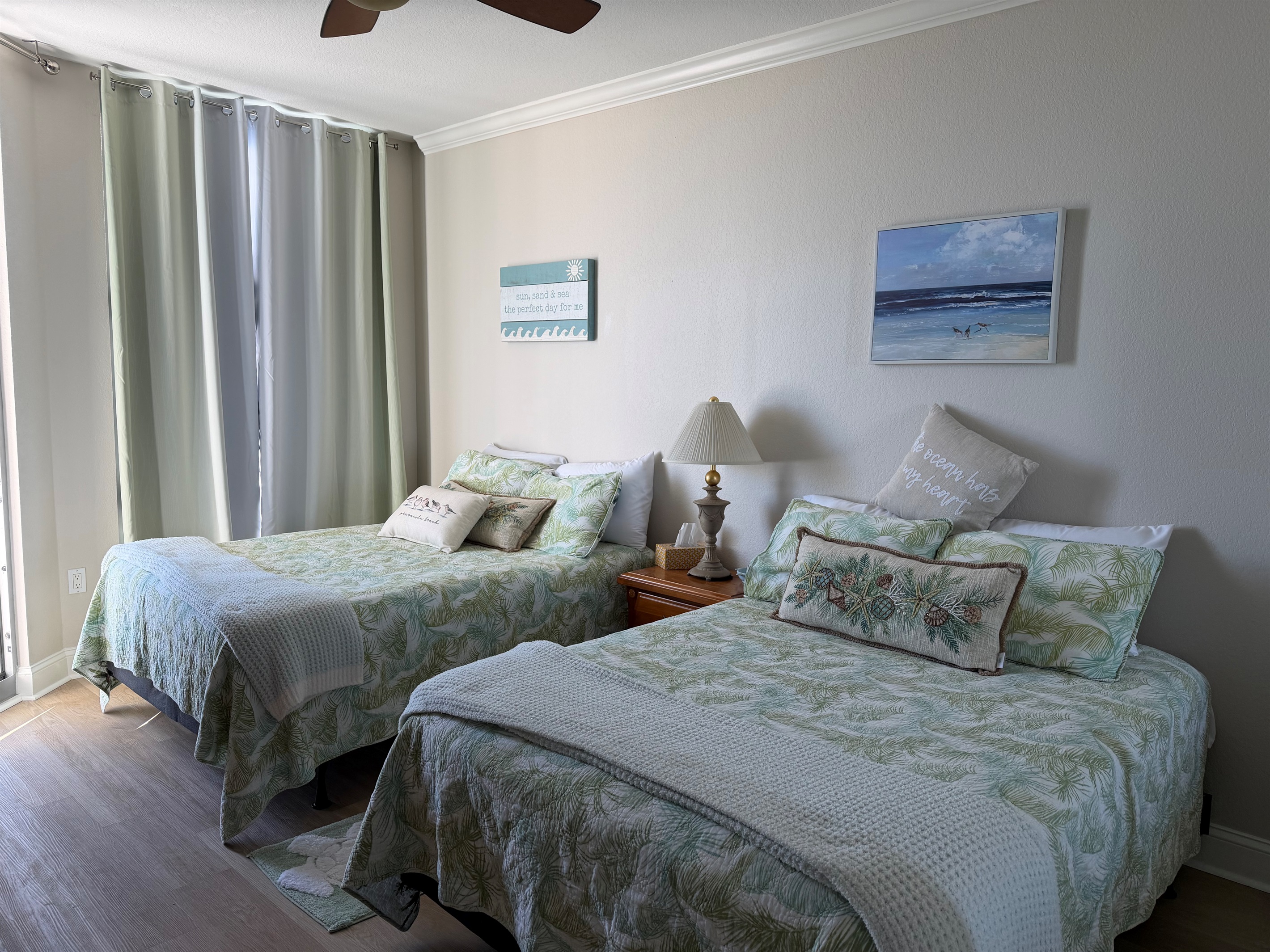 Guest bedroom, open to balcony, Gulf view.