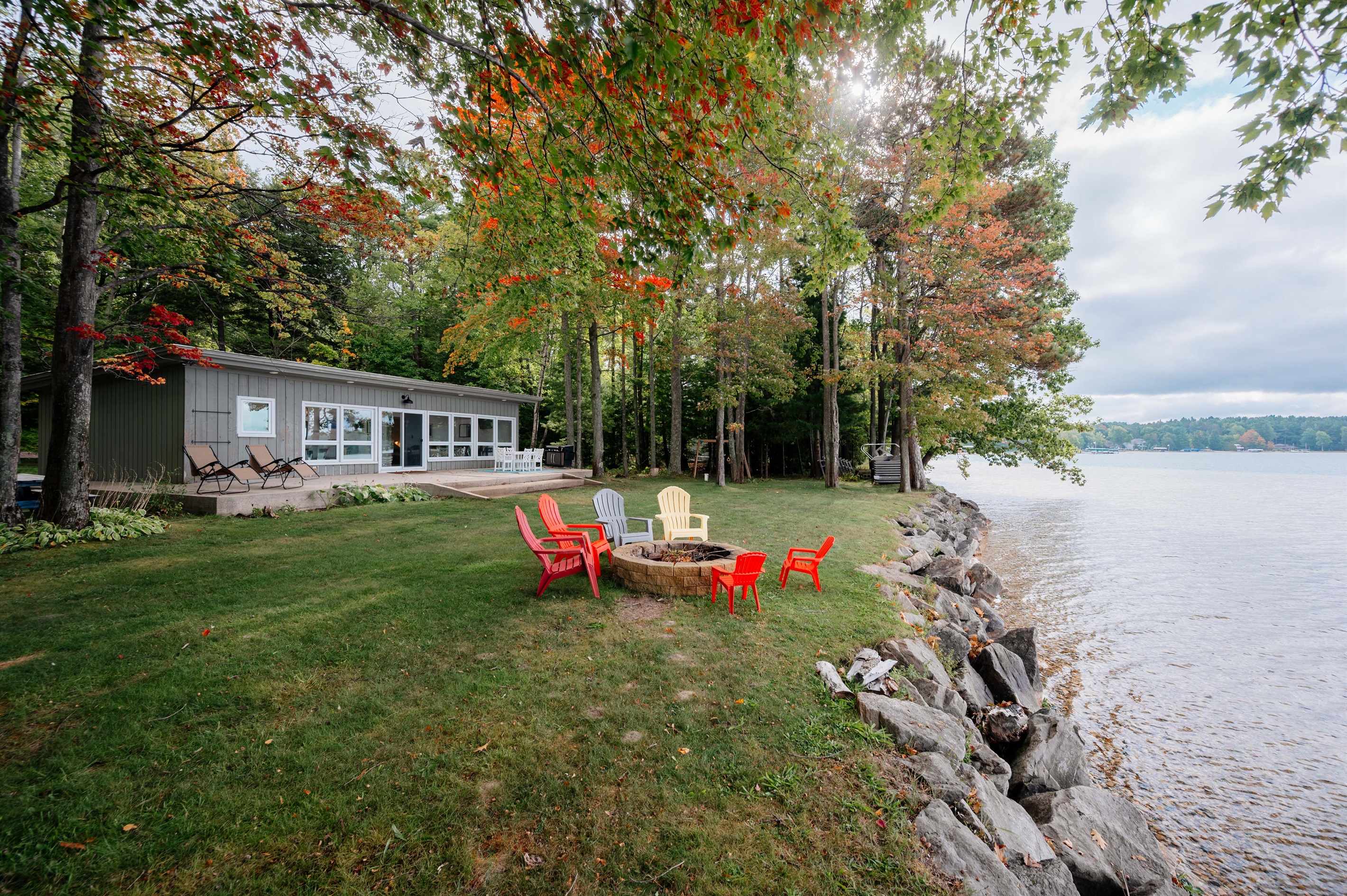 Fire Pit with Beautiful Lakefront Views