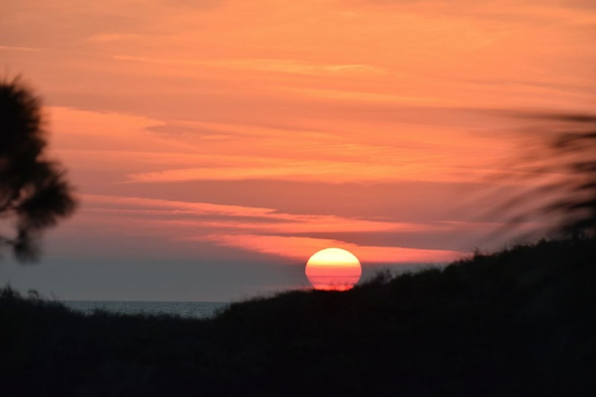 Watch the Gulf light change from your back deck &mdash; no filter needed, this view is real every single evening.
