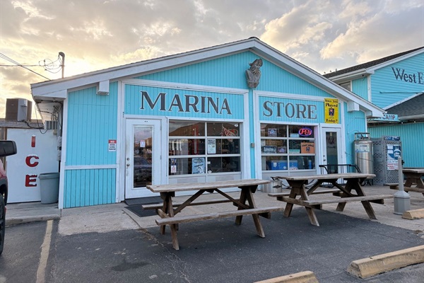 The Marina store has anything you might have forgotten or just snacks while you are here!