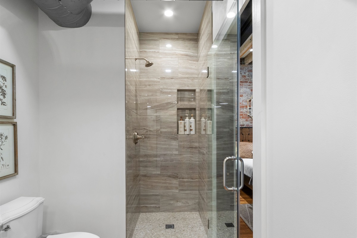 Guest room shower