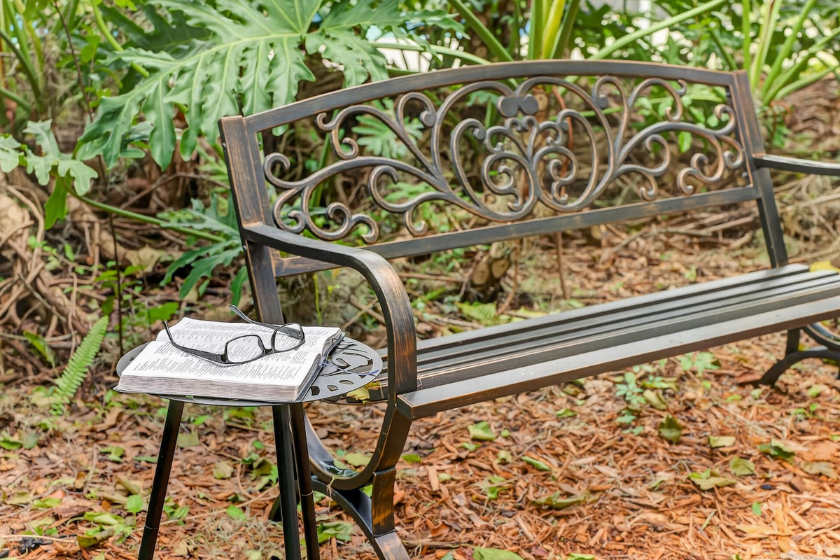 Need some quiet alone time?  Take a walk and find our hidden seating area.  Enjoy nature and the tranquility of this quaint little spot.