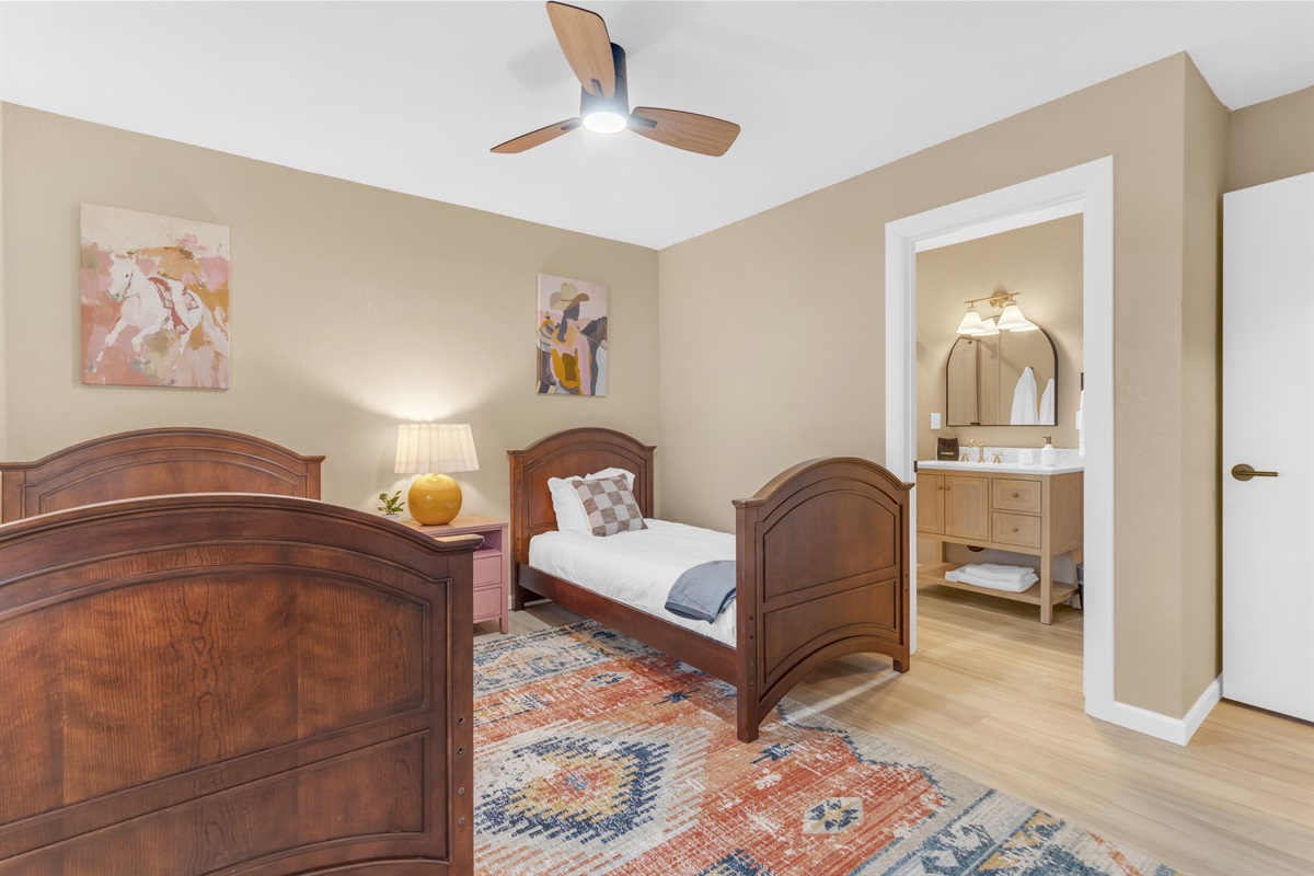 Bedroom #4 is a perfect place for the kids to sleep