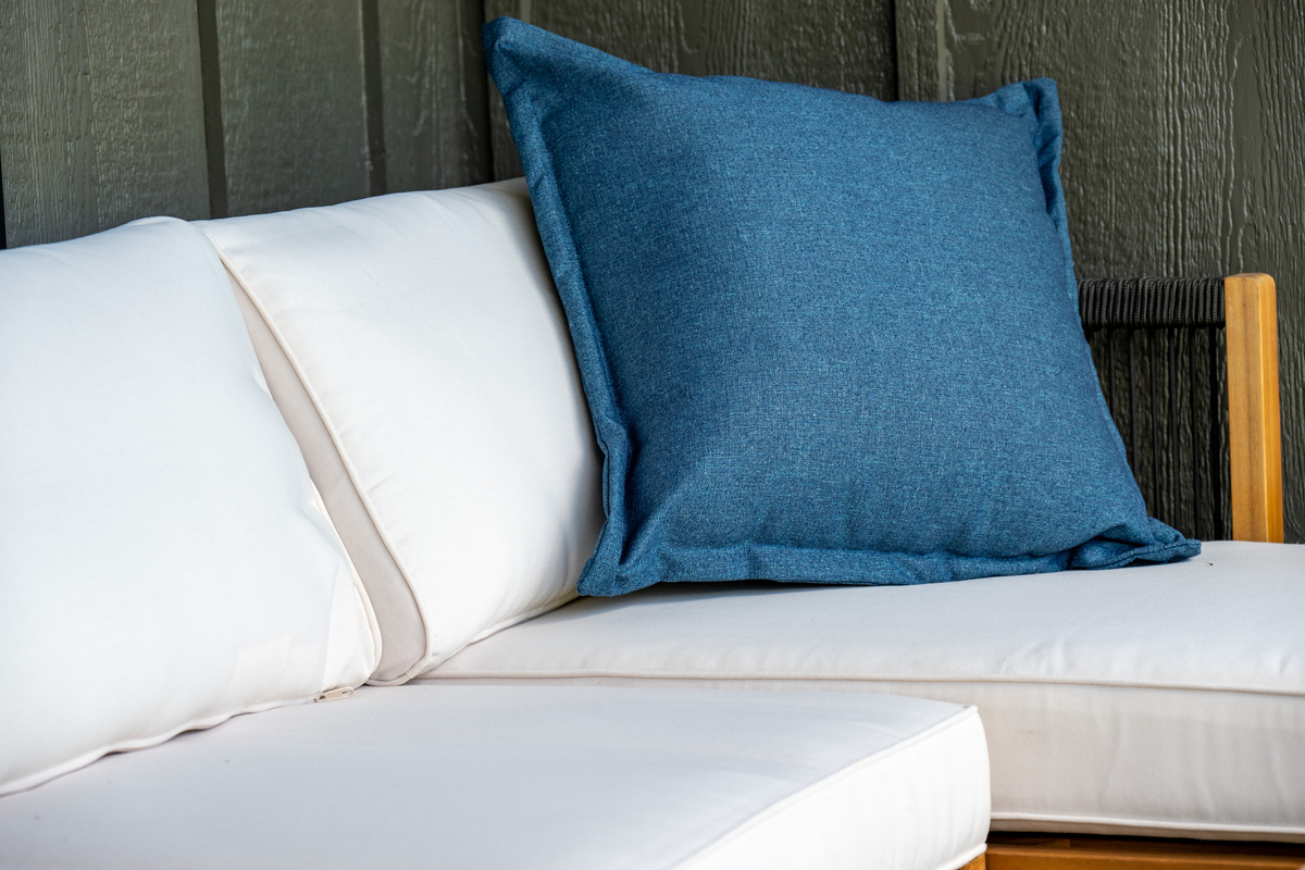 Comfortable outdoor seating with views across Wolf Creek Golf Course.