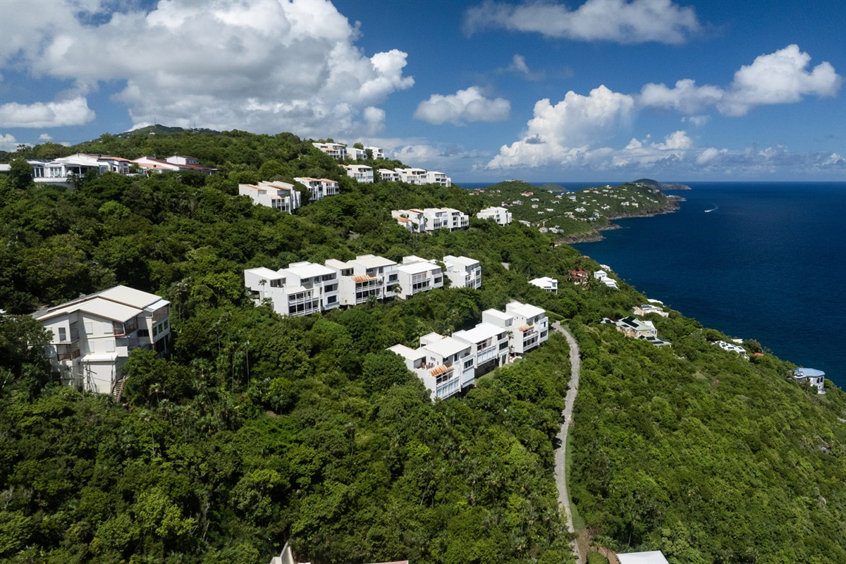 Hillside views showcasing the beauty of St. Thomas.