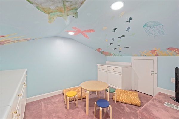 Feels like you're under the sea in our Game Room