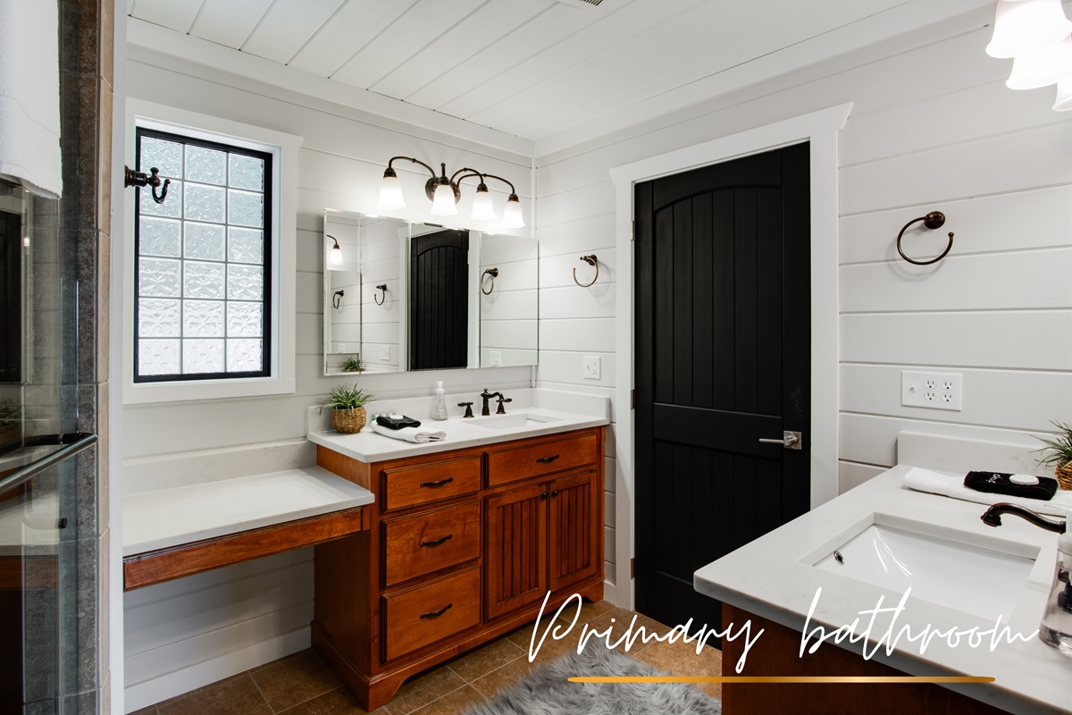 Double vanities, double the comfort.