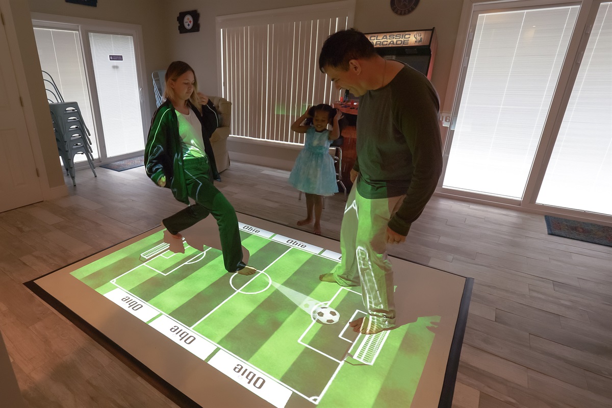 Try your hand at interactive games in our sports lounge