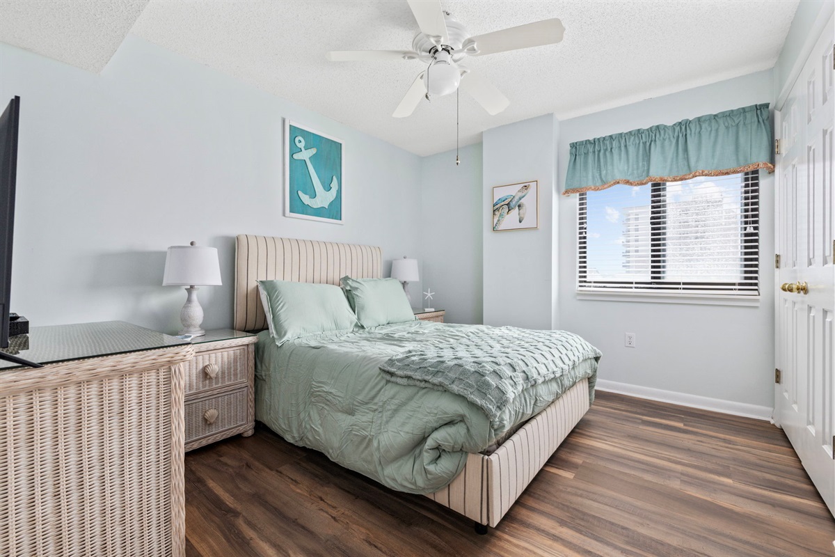 Guest Bedroom with Full Bed & Jack & Jill Bathroom connected to the fourth bedroom