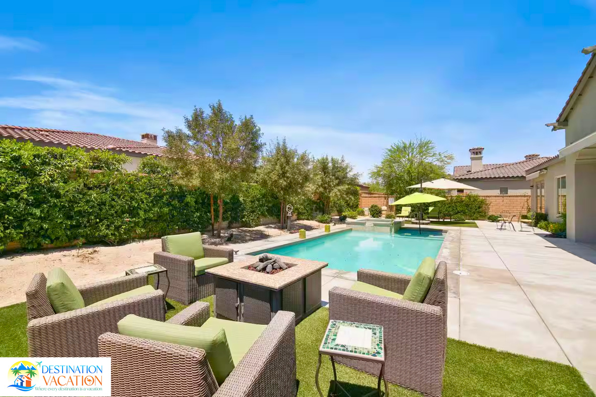 Beautiful outdoor spaces invite relaxation from sunrise to sunset.