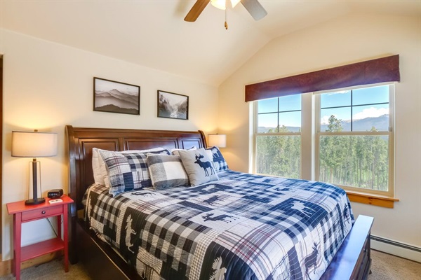 Master Bedroom with 180 degree mountain views