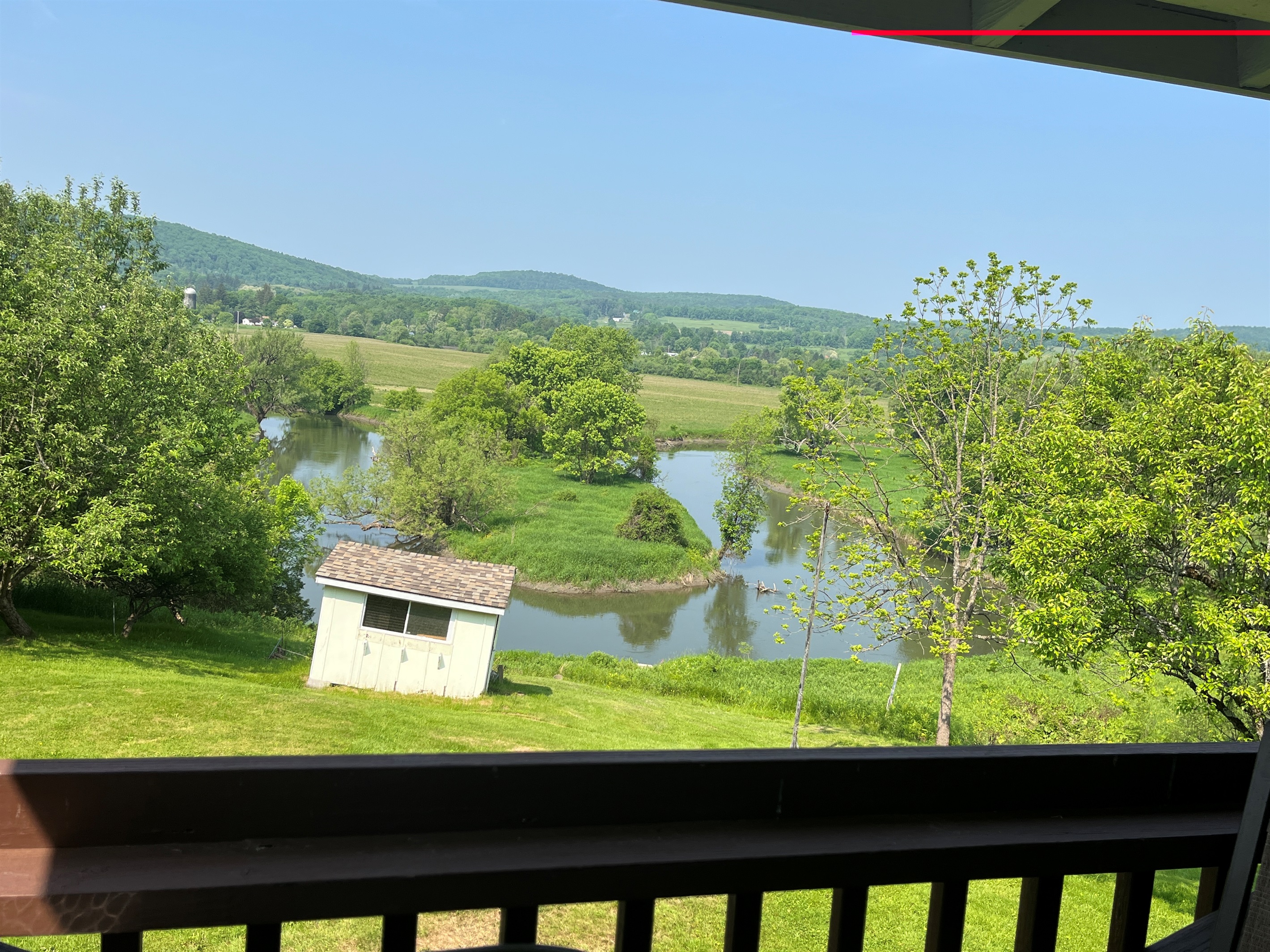 Amazing long distance view of winding Susquehanna River