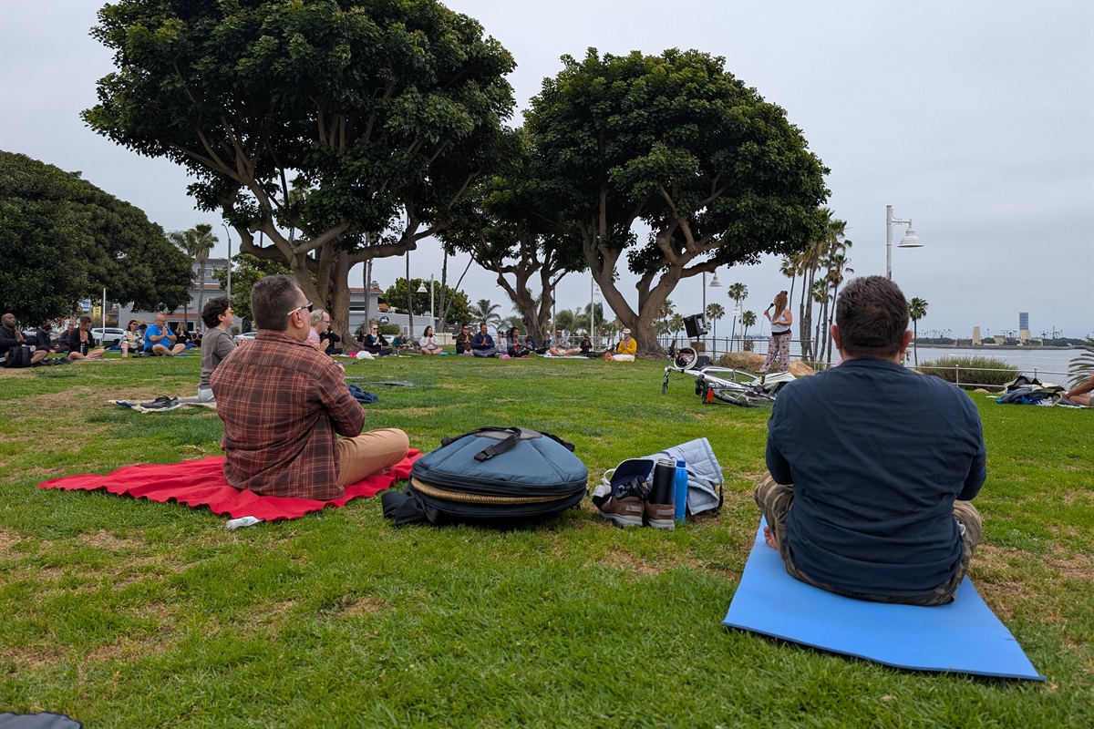 Sunset Yoga at Bixby park