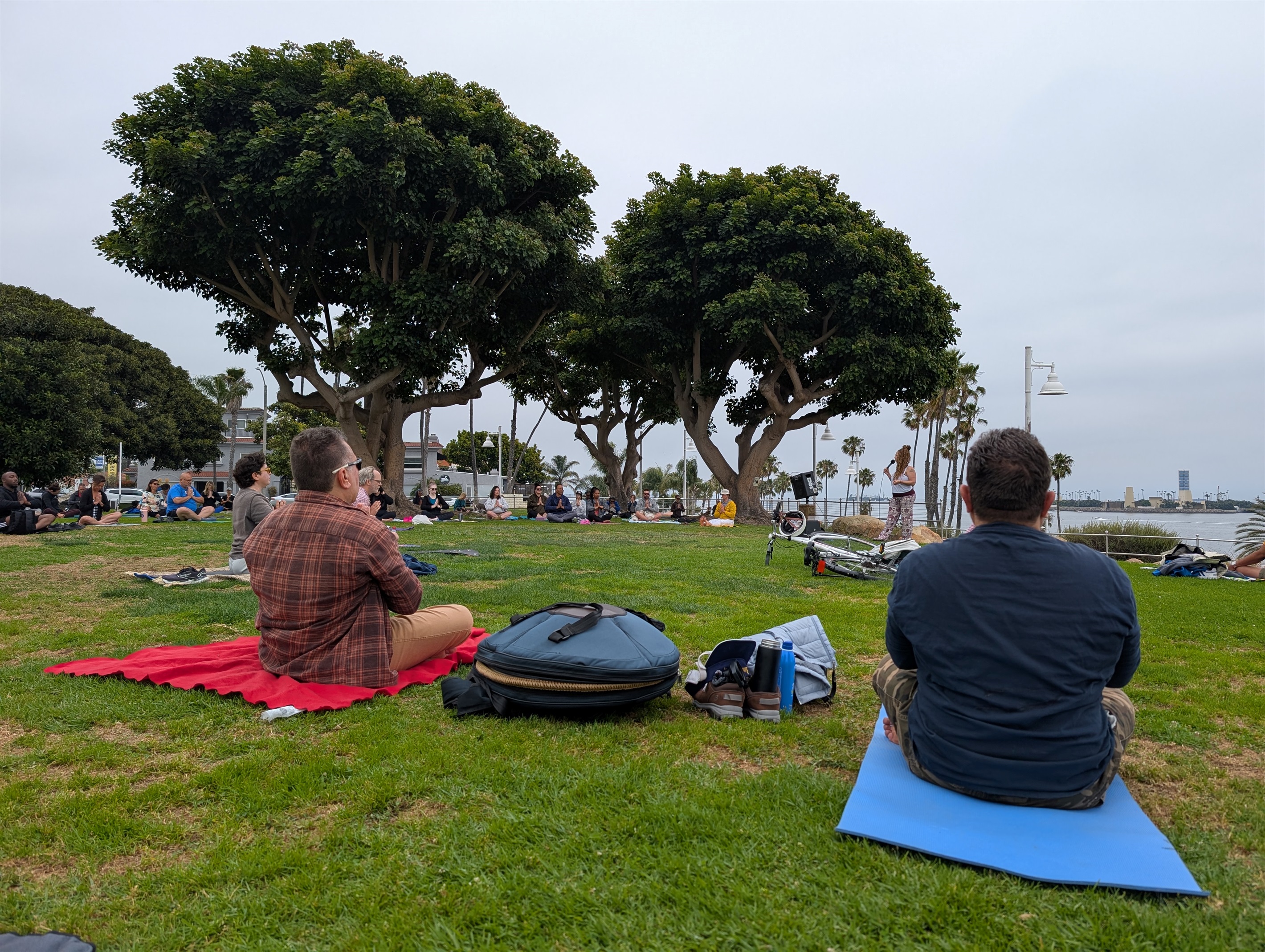Sunset Yoga at Bixby park