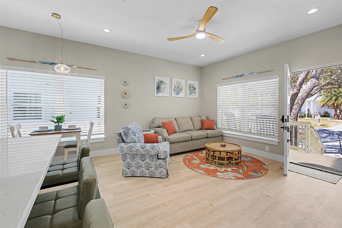 with comfy seating for all