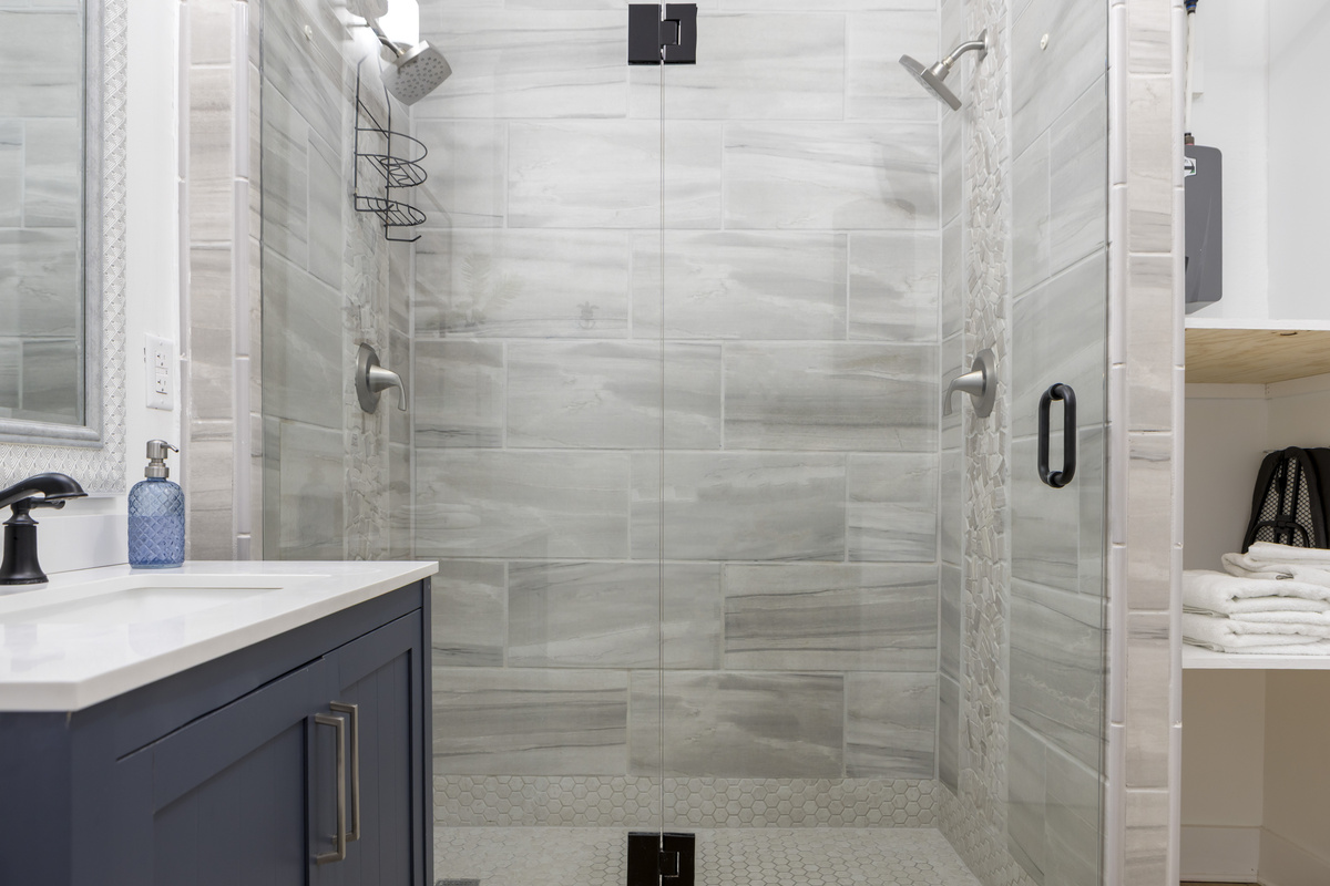 Comfortable walk-in shower