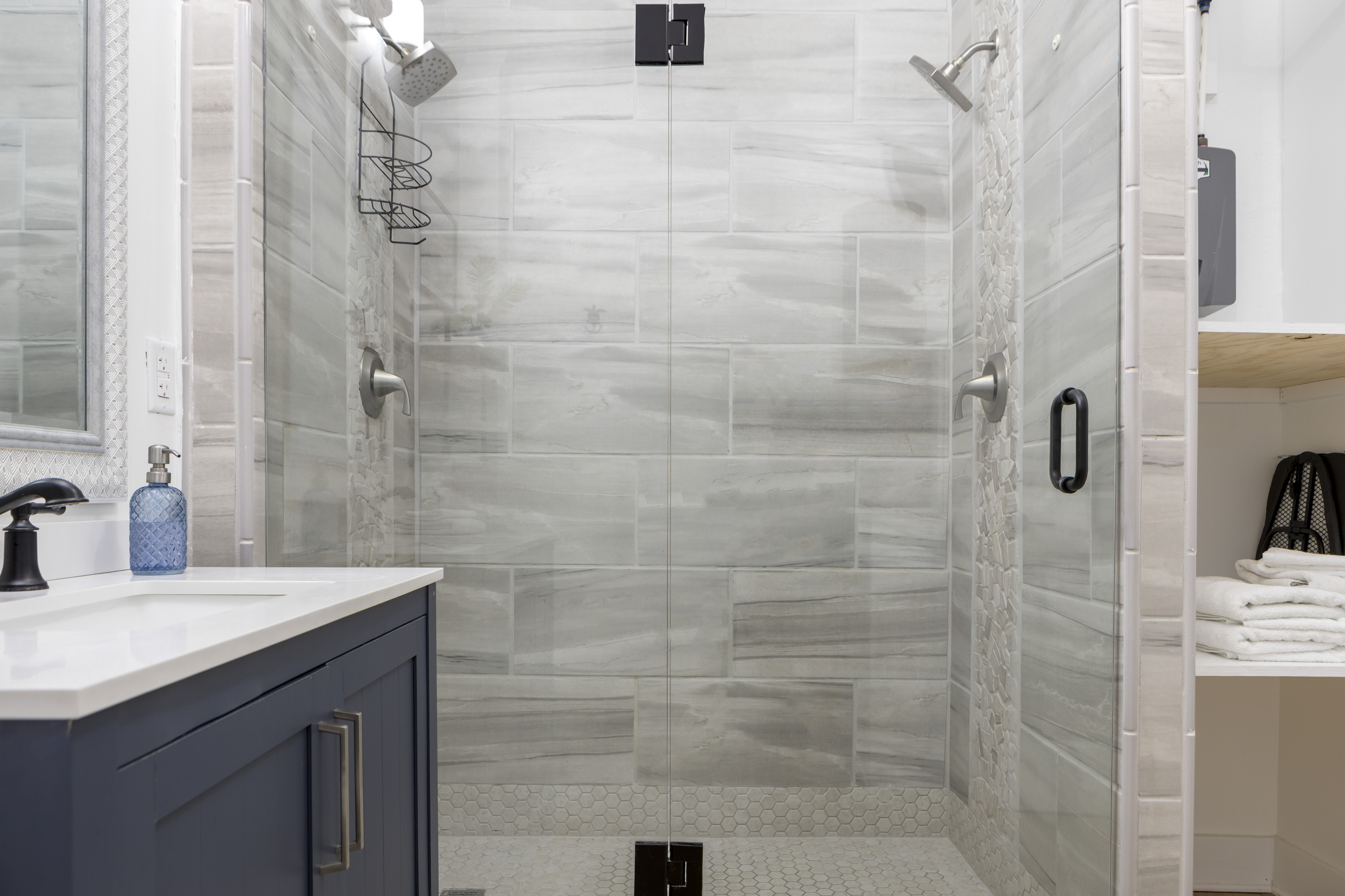 Comfortable walk-in shower