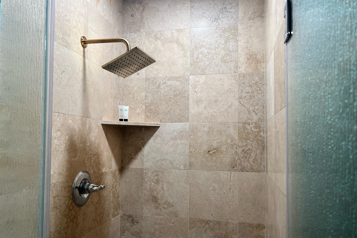 Indoor Shower | Decor & Finishes subject to change