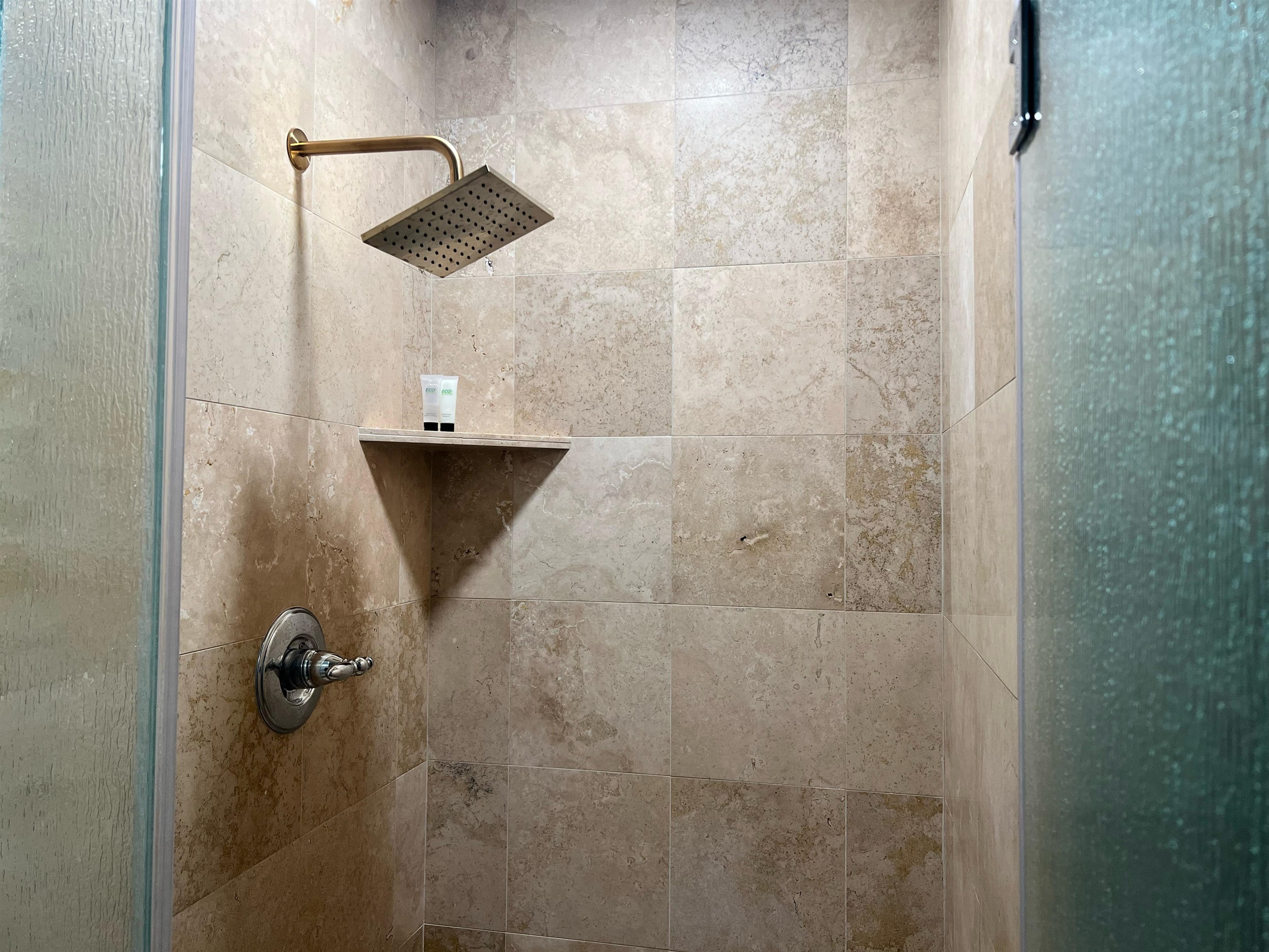 Indoor Shower | Decor & Finishes subject to change