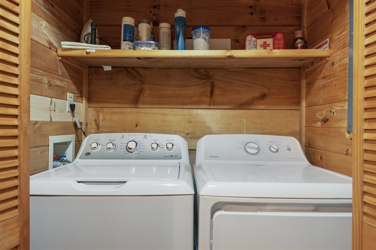 Full size washer and dryer