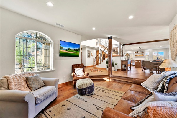 Family Den Area - Wood Burning Fireplace