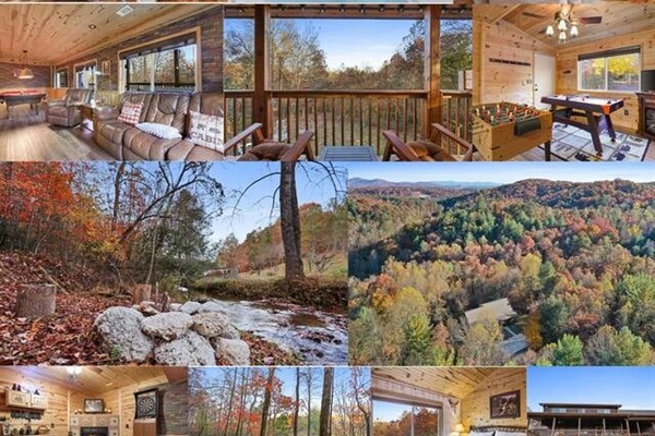 Different views from cabin