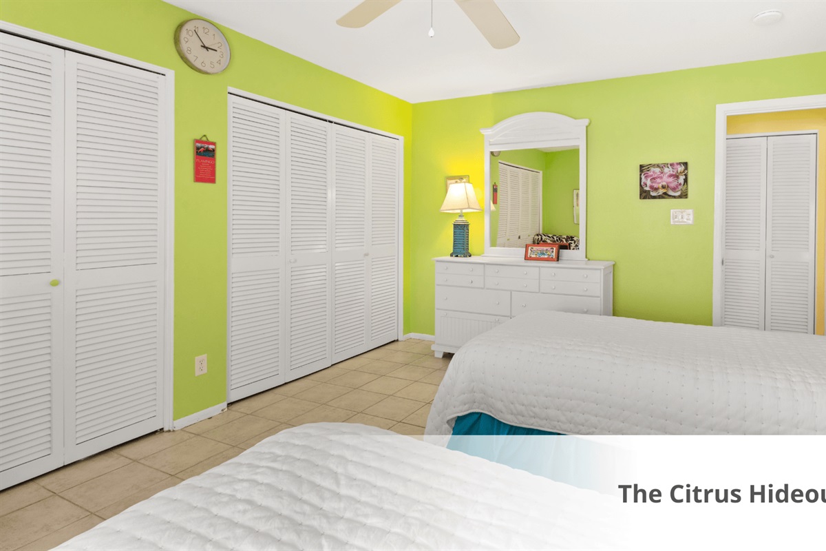 Guest Room w/door to gated patio